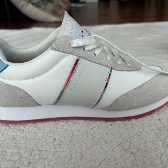 Paul Smith Women's White "Booker" Trainers NWOT Size EU 39 US 8.5 - Picture 5 of 8